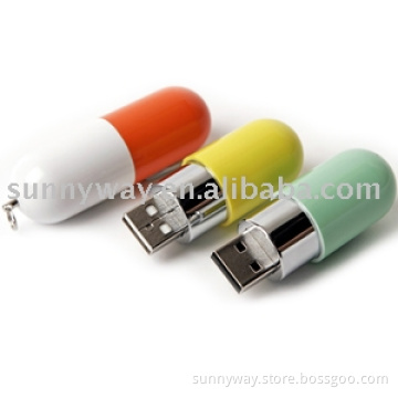 capsule shape usb flash drive